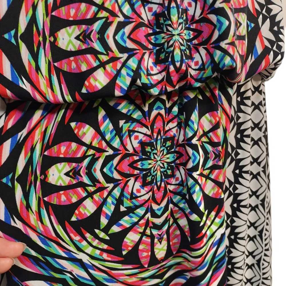 London Times Maxi Dress Multi Colors BOHO Sleevel… - image 5