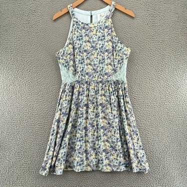 Disney Dress Womens Large Cinderella Blue Floral … - image 1