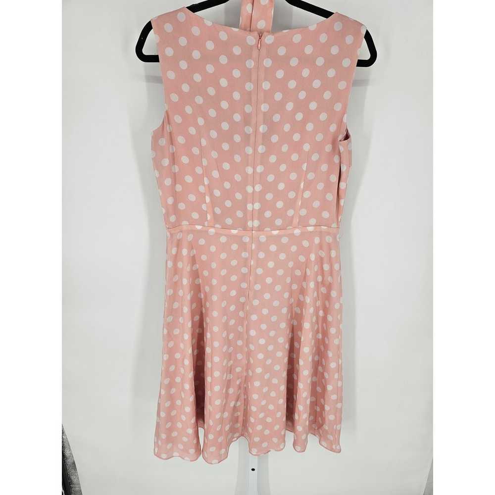 Alex Marie Women's Pink & White Polka Dot Sleevel… - image 2