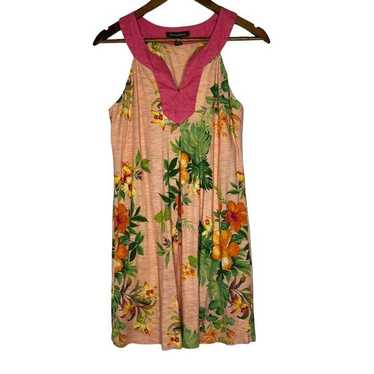 Tommy Bahama Women's Tropical Floral Dress M Pink… - image 1