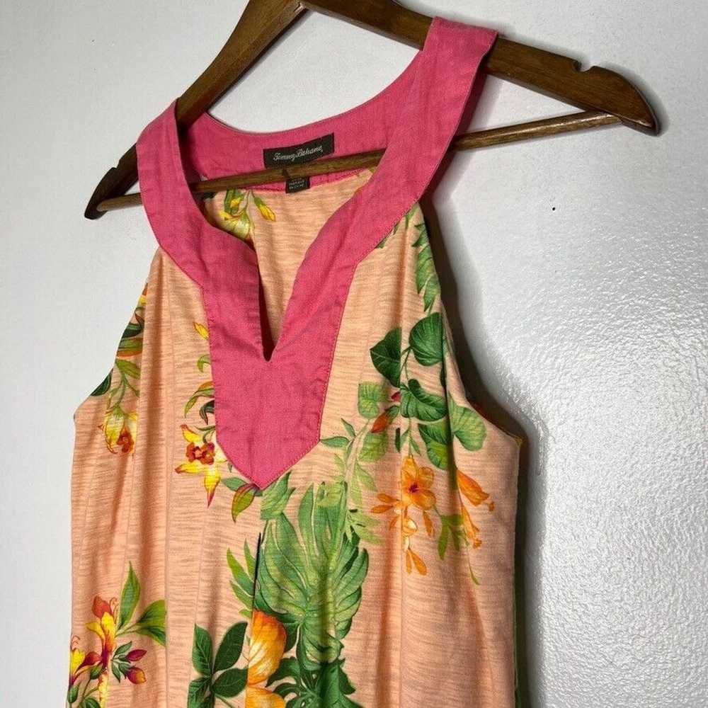 Tommy Bahama Women's Tropical Floral Dress M Pink… - image 2