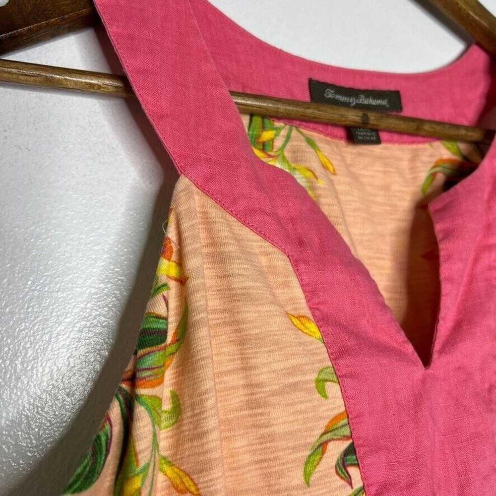 Tommy Bahama Women's Tropical Floral Dress M Pink… - image 3