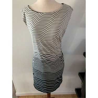 Loft stretch dress stripped sized petite large