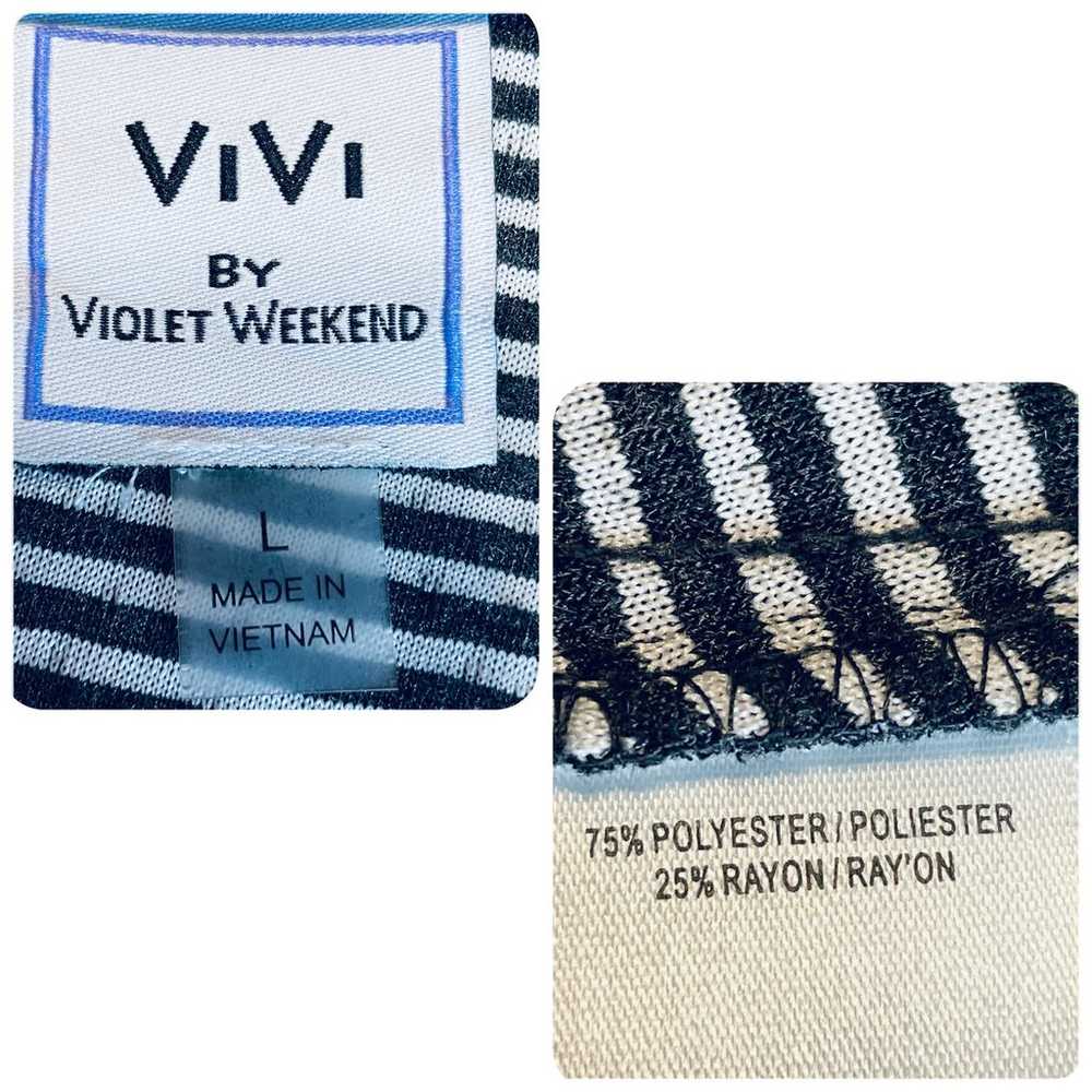 Vivi by Violet Weekend Gray Sparkly Polka Dots Go… - image 9