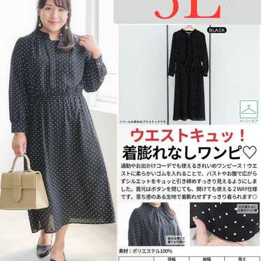 Shimamura Hina Dot Dress Size 3L