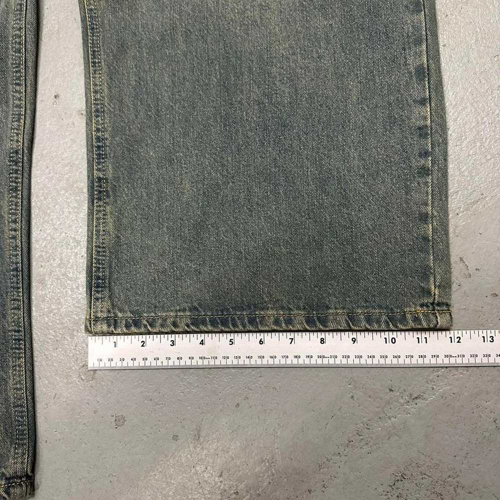 Vintage BLUE FADED WIDE LEG BAGGY DENIM 28 WAIST - image 5