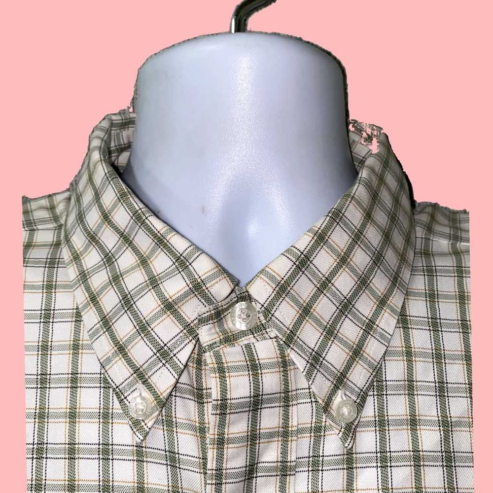 Brooks Brothers Elegant Beige and Green Plaid Cla… - image 3