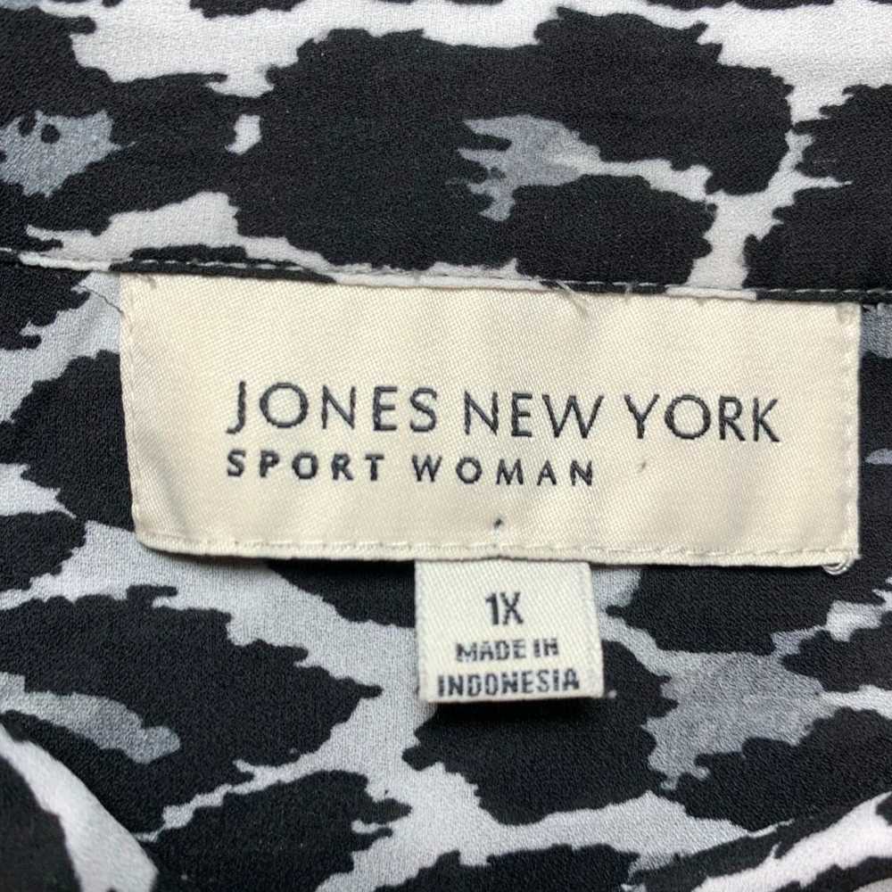 Jones New York Womens 1X Fit Button Front Sheer B… - image 3