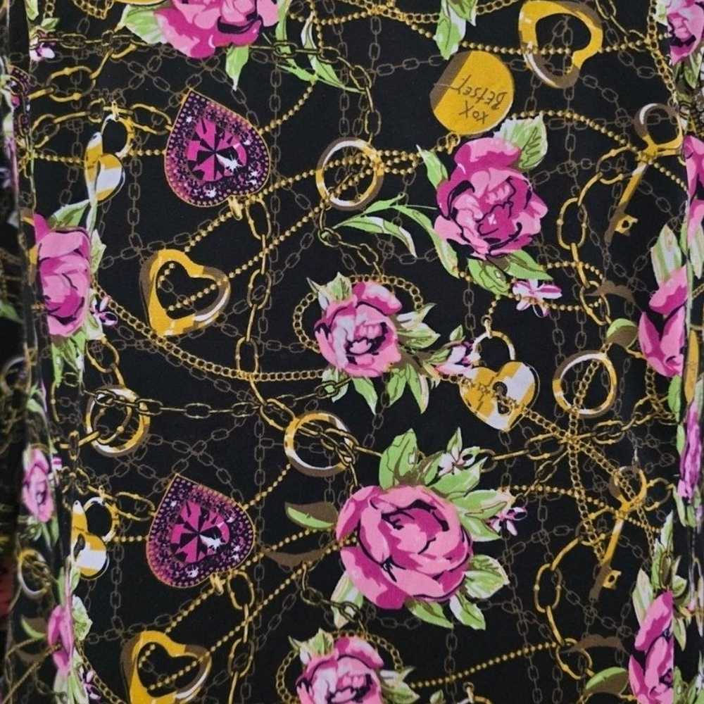 Betsey Johnson Long Sleeve Secret Garden Floral T… - image 6