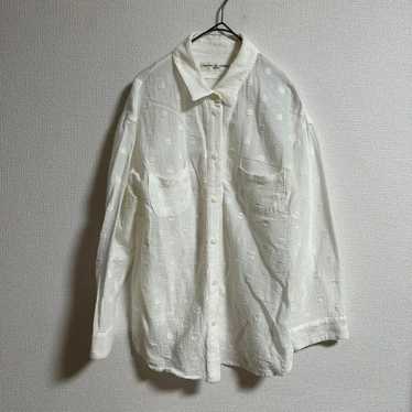 GIANNI LO GIUDICE【36】Shirt Blouse Dot White