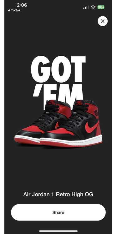 Jordan Brand × Nike Jordan 1 Satin Bred