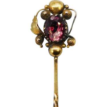 Antique Georgian 15K Foil-Backed Spinel Rose Gold 