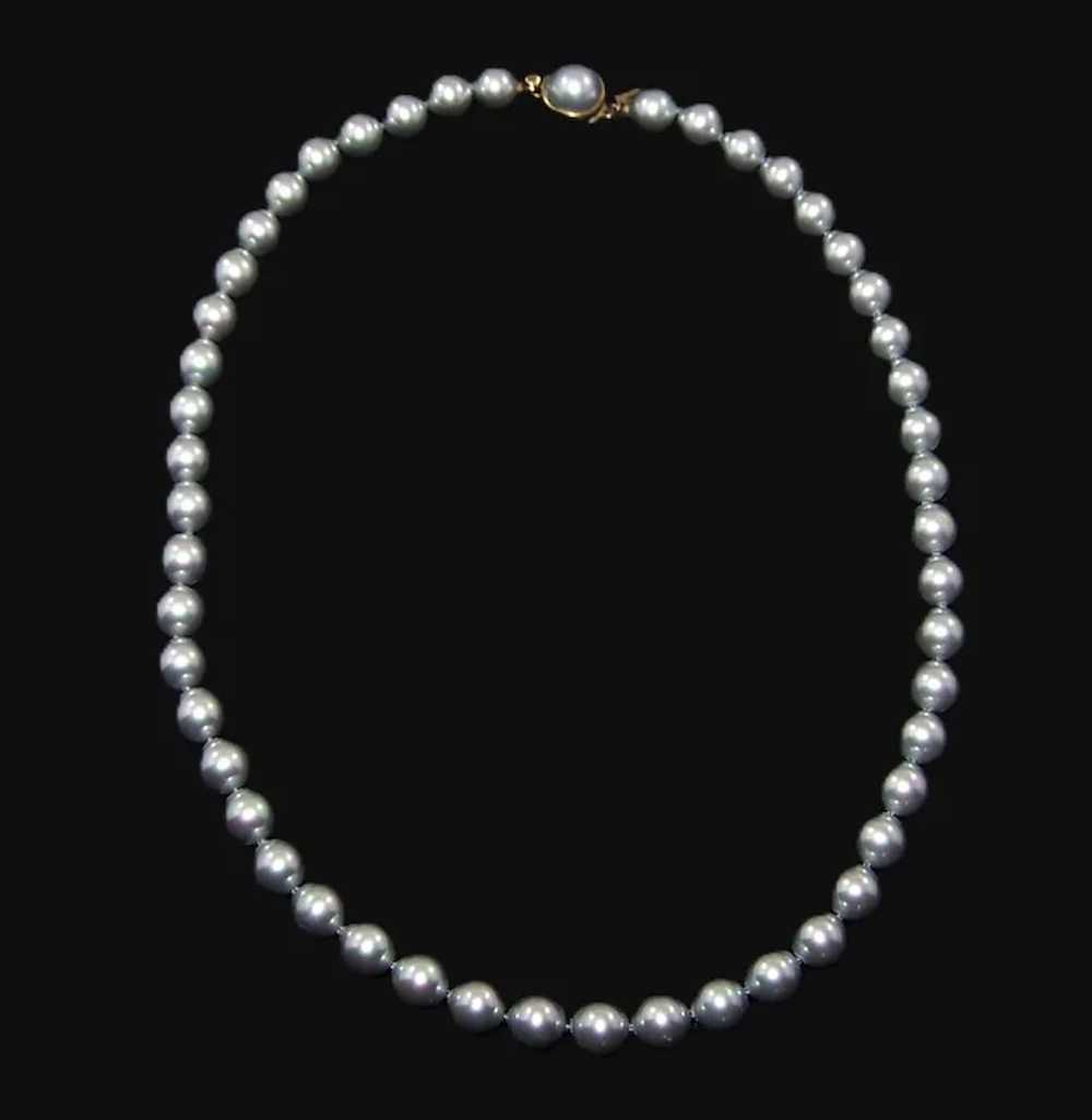 MAJORICA, Spain Lustrous Imitation Platinum Pearl… - image 3