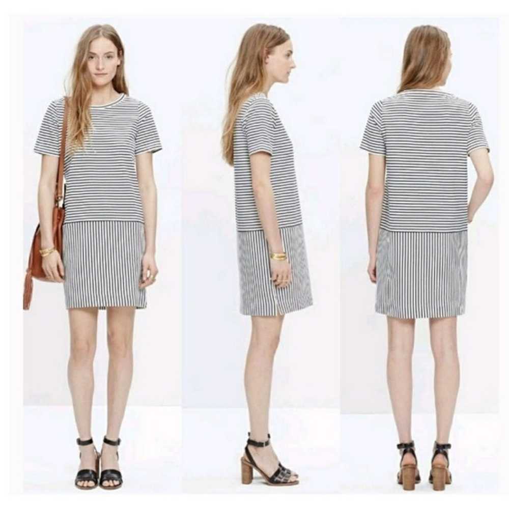 Madewell dockside Striped T Shirt Dress Size Small - image 6