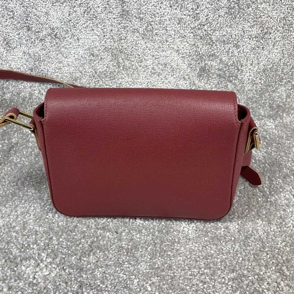 Longchamp Red Leather Crossbody Bag With Adjustab… - image 4