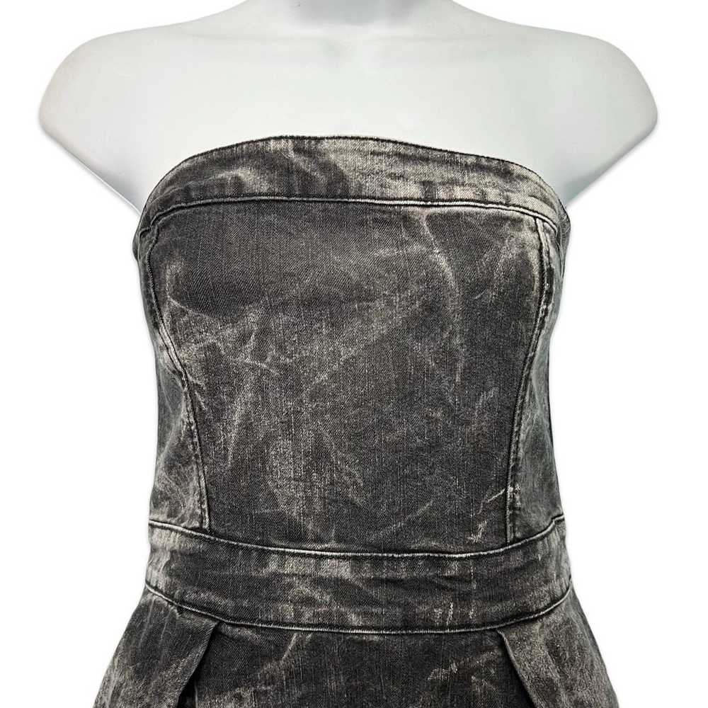 Vintage Y2K French Connection Denim Charcoal Gray… - image 10