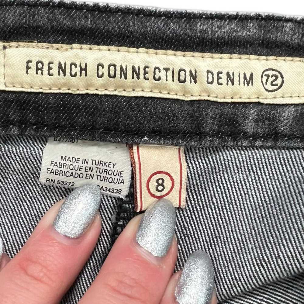 Vintage Y2K French Connection Denim Charcoal Gray… - image 6