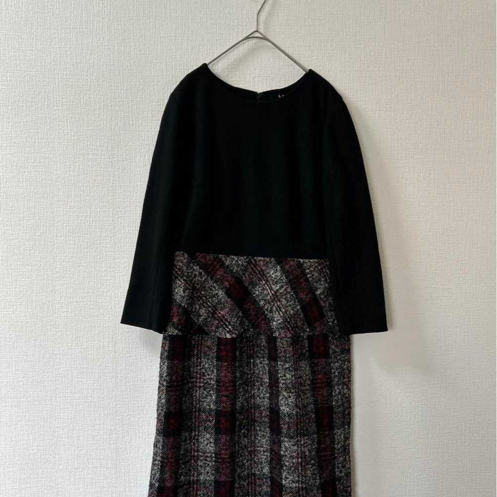 Ketty Ladies' 7/8 Sleeve Check Pattern Dress Size… - image 3