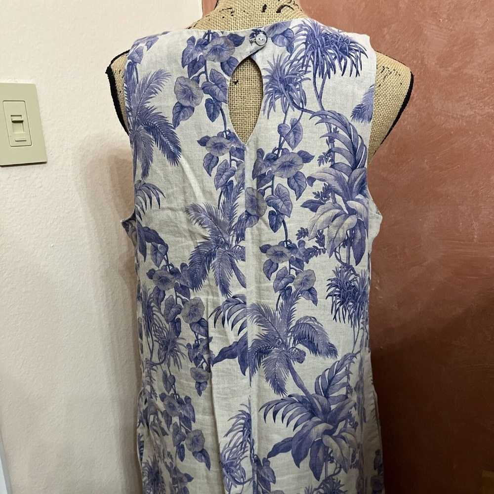 Tommy Bahama Dress Women Large Floral Linen Blend… - image 3