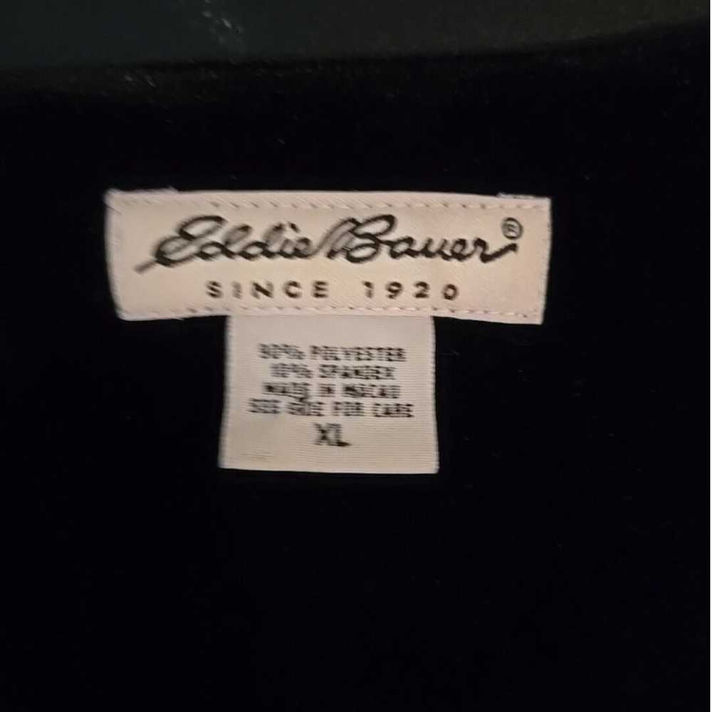 Eddie Bauer Women's Vintage 90s Black Velvet Slee… - image 4