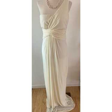 Bcbg off white long maxi dress size small bridesma