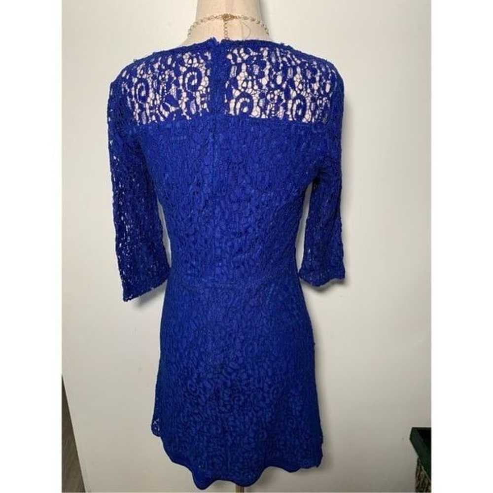 Brixon ivy blue lace dress size small - image 3