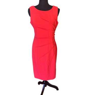 Calvin Klein Orange Sheath Sleeveless Dress