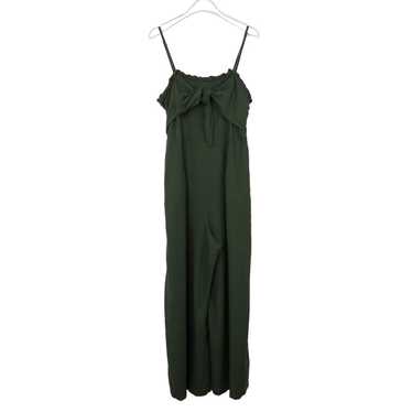 Francesca's Miami Olive Green Linen Sleeveless Kno