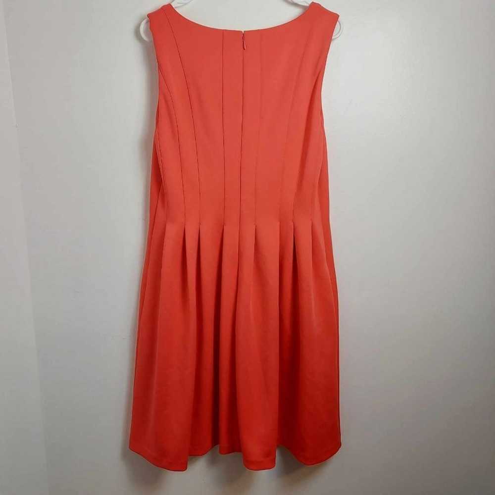 Calvin Klein Orange Pleated Sleeveless Career Wor… - image 2