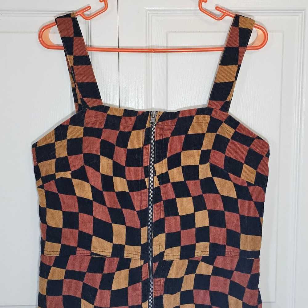 VANS Jagger Dress Large Corduroy Mini Brown Orang… - image 4