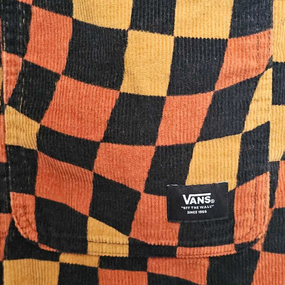 VANS Jagger Dress Large Corduroy Mini Brown Orang… - image 6