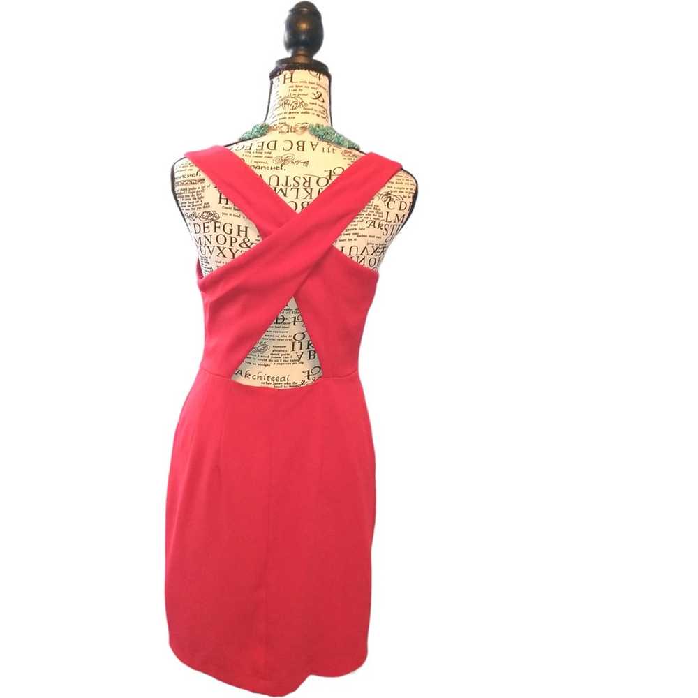 YA Los Angeles Red Dress Crisscross Open Back Lar… - image 3