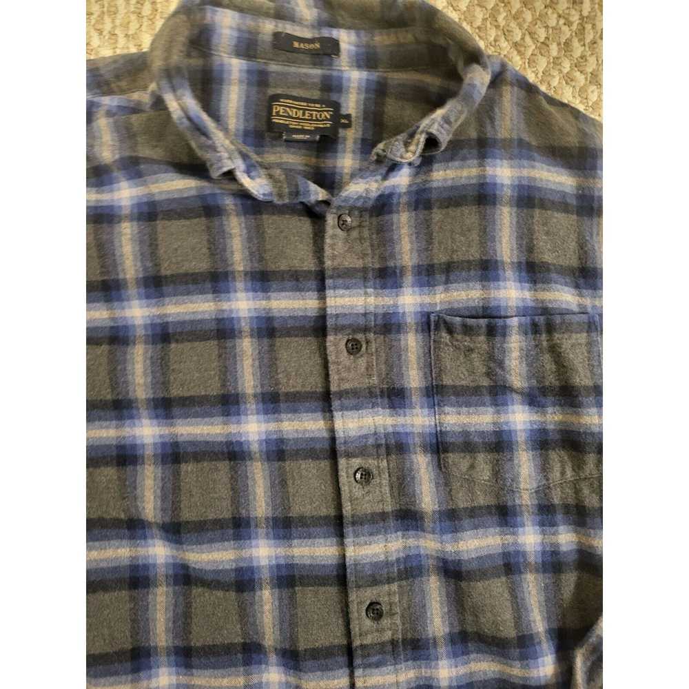 Pendleton Pendleton Mason Blue Plaid Button Down … - image 2