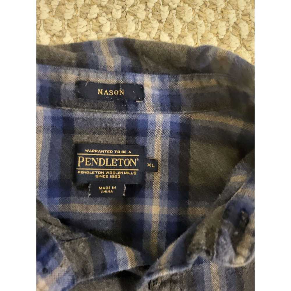 Pendleton Pendleton Mason Blue Plaid Button Down … - image 3