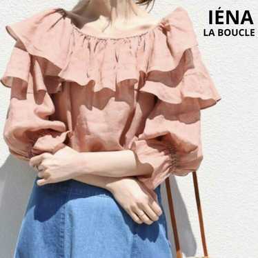 IENA LA BOUCLE Ramie Ruffle Blouse