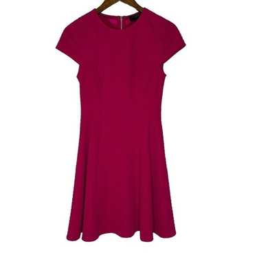 Ted Baker Hot Pink Fit and Flare Dress Women’s Sm… - image 1