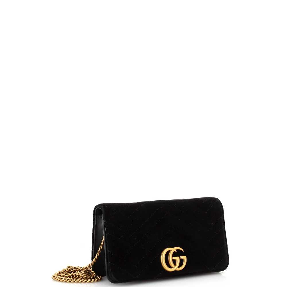 GUCCI GG Marmont Chain Flap Bag Matelasse Velvet … - image 2