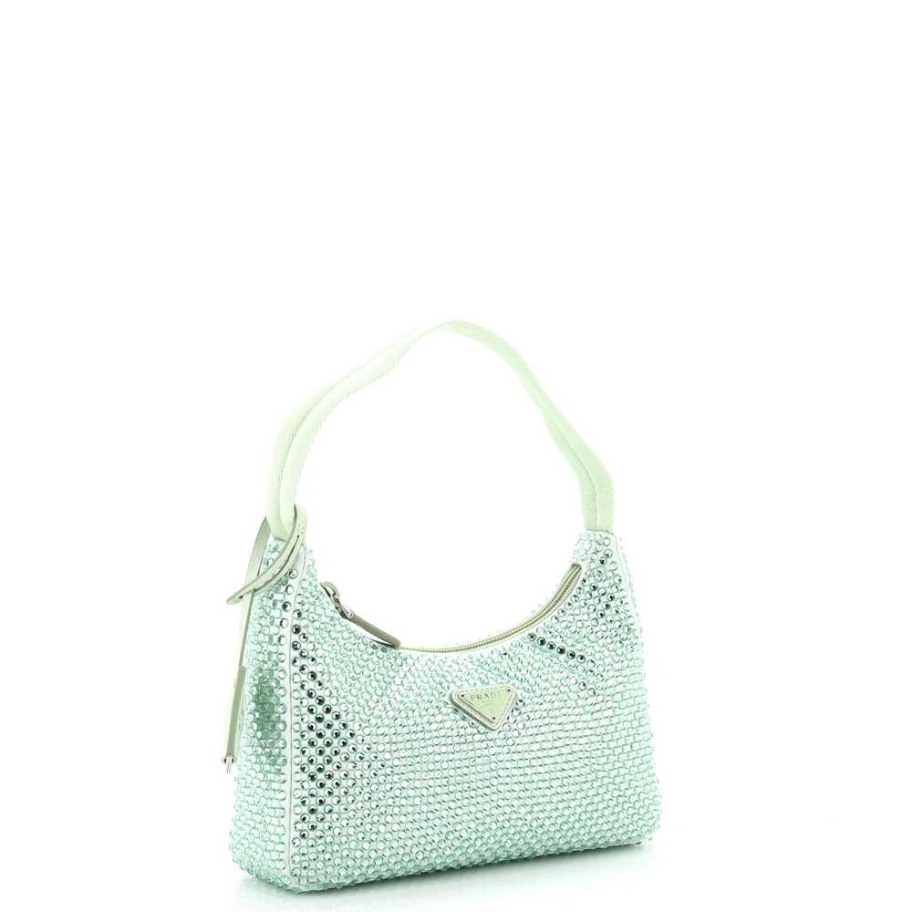 PRADA Re-Edition 2000 Hobo Crystal Embellished Sa… - image 2