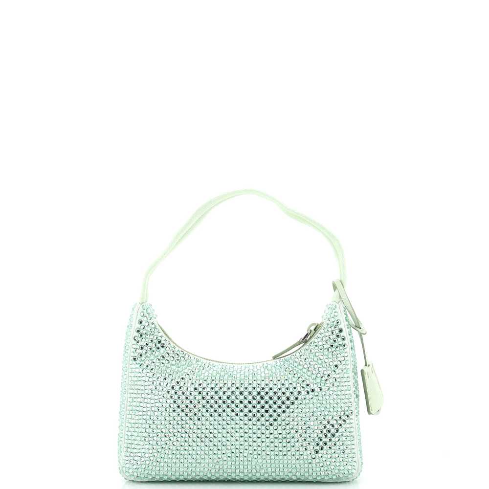 PRADA Re-Edition 2000 Hobo Crystal Embellished Sa… - image 3