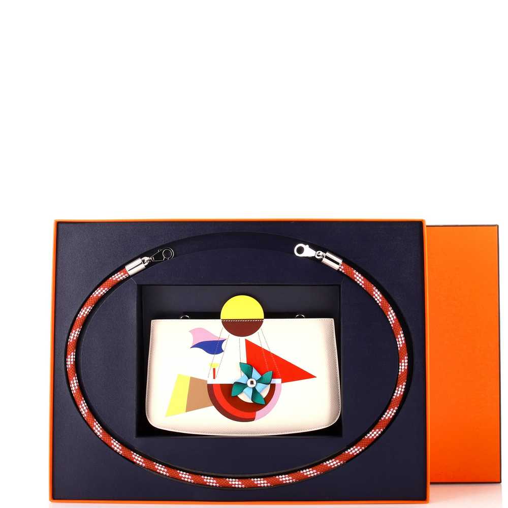 Hermes Folies du Ciel Sac a Malice Handbag Epsom … - image 2