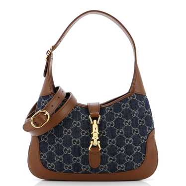 GUCCI Jackie 1961 Hobo GG Denim Small