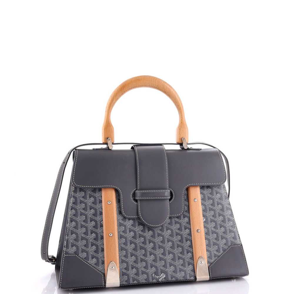 GOYARD Saigon Top Handle Bag Coated Canvas with L… - image 2