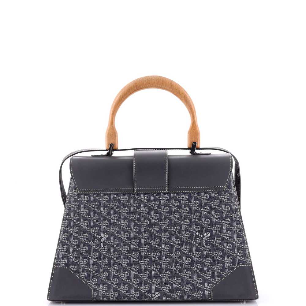 GOYARD Saigon Top Handle Bag Coated Canvas with L… - image 3