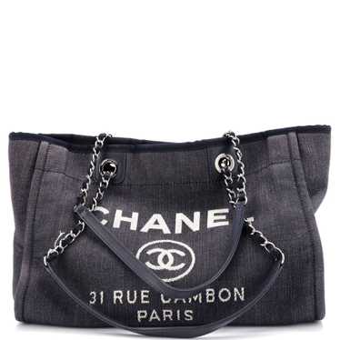 CHANEL Deauville Tote Denim Small