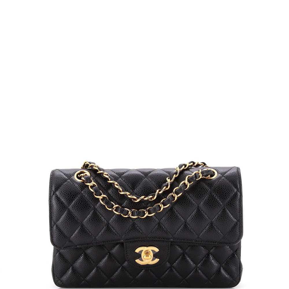 CHANEL Classic Double Flap Bag Quilted Caviar Sma… - image 1