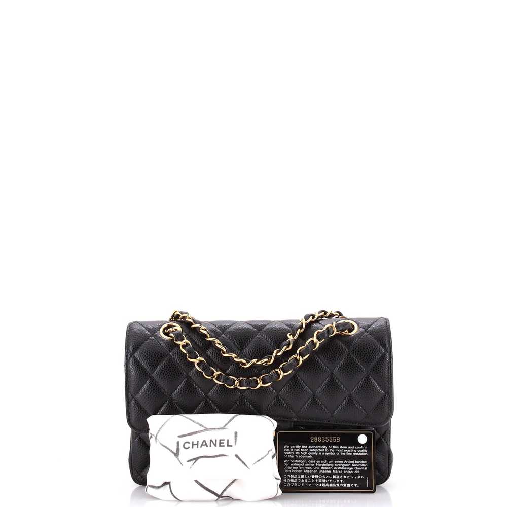 CHANEL Classic Double Flap Bag Quilted Caviar Sma… - image 2