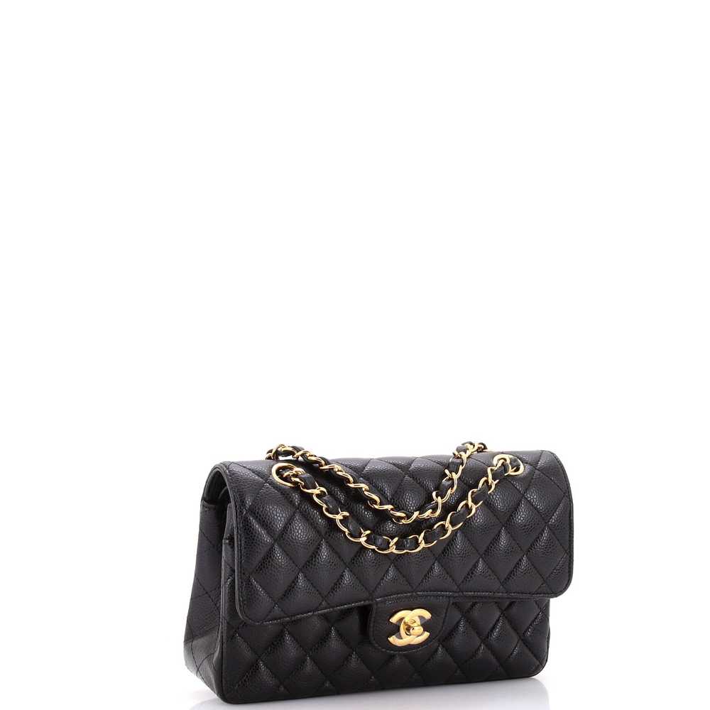 CHANEL Classic Double Flap Bag Quilted Caviar Sma… - image 3