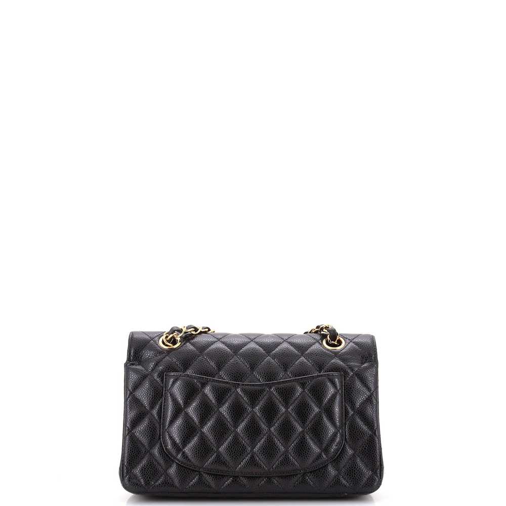 CHANEL Classic Double Flap Bag Quilted Caviar Sma… - image 4