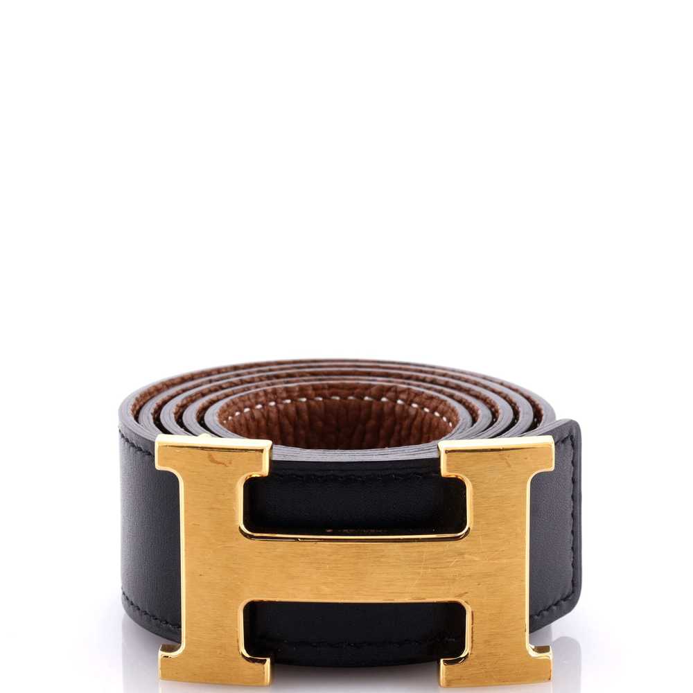 Hermes Constance Martelee H Reversible Belt Leath… - image 1