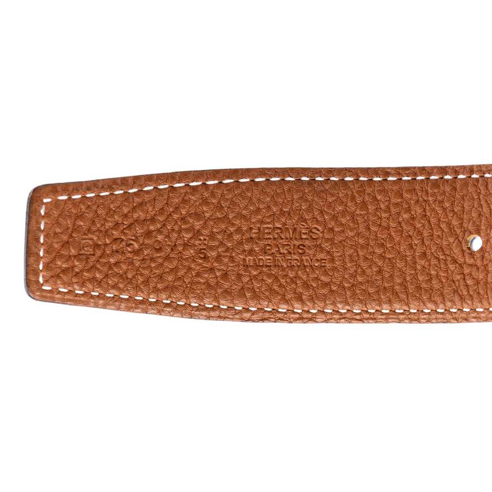 Hermes Constance Martelee H Reversible Belt Leath… - image 3